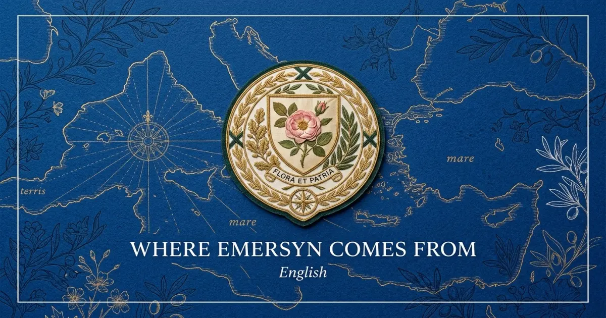 The name Emersyn comes from: English