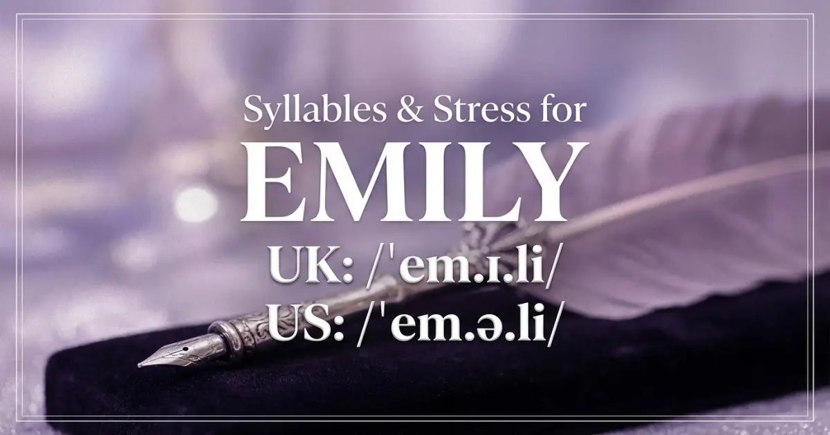Emily Syllables Stress Pronunciation