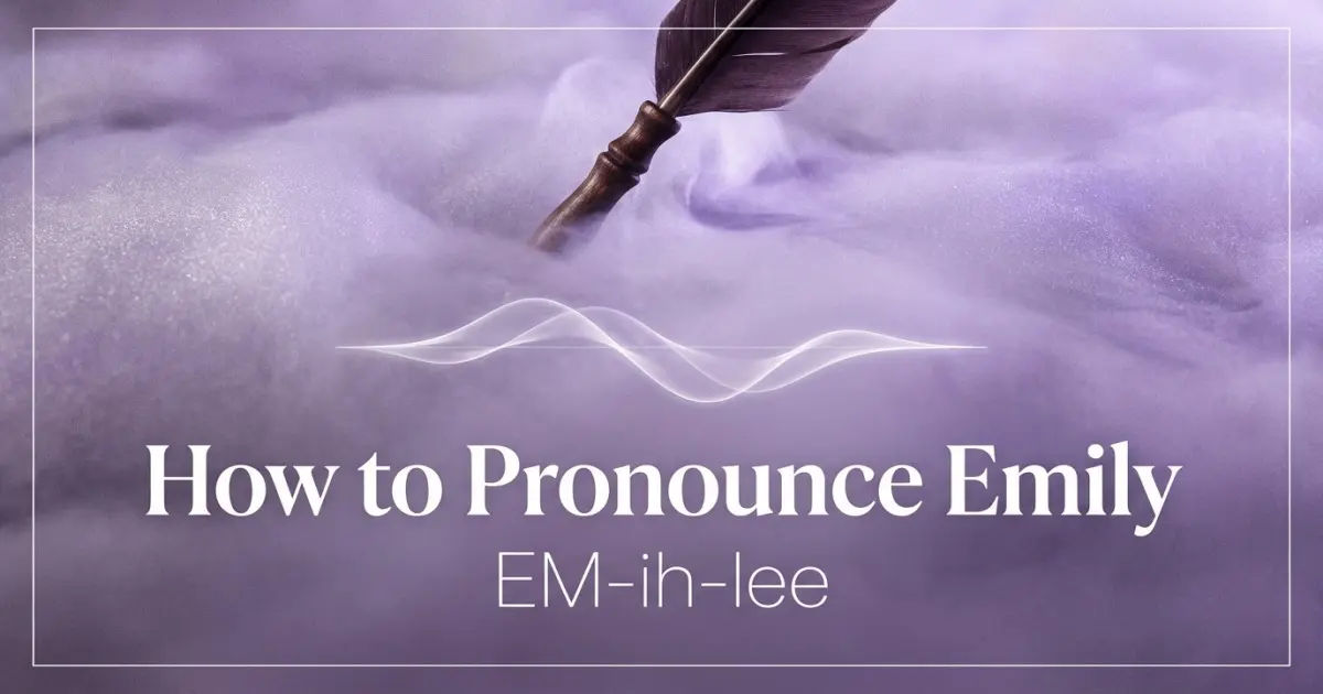 How to pronounce Emily