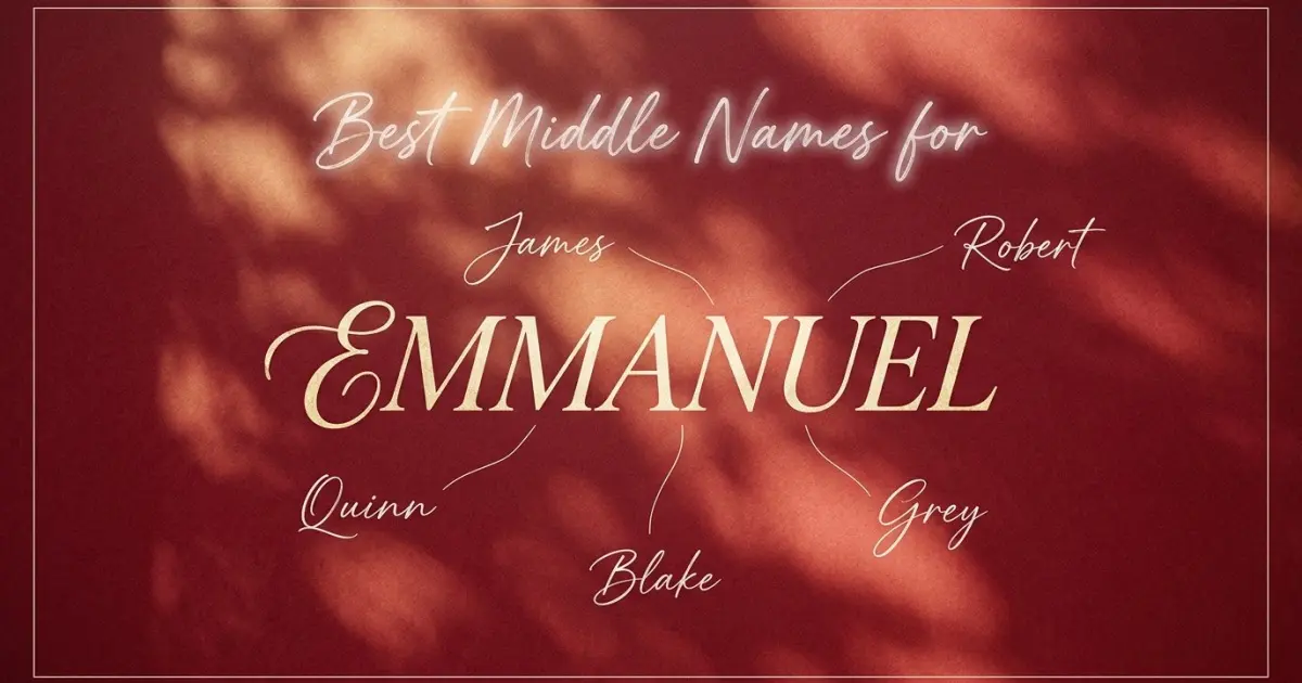 Best middle names for Emmanuel