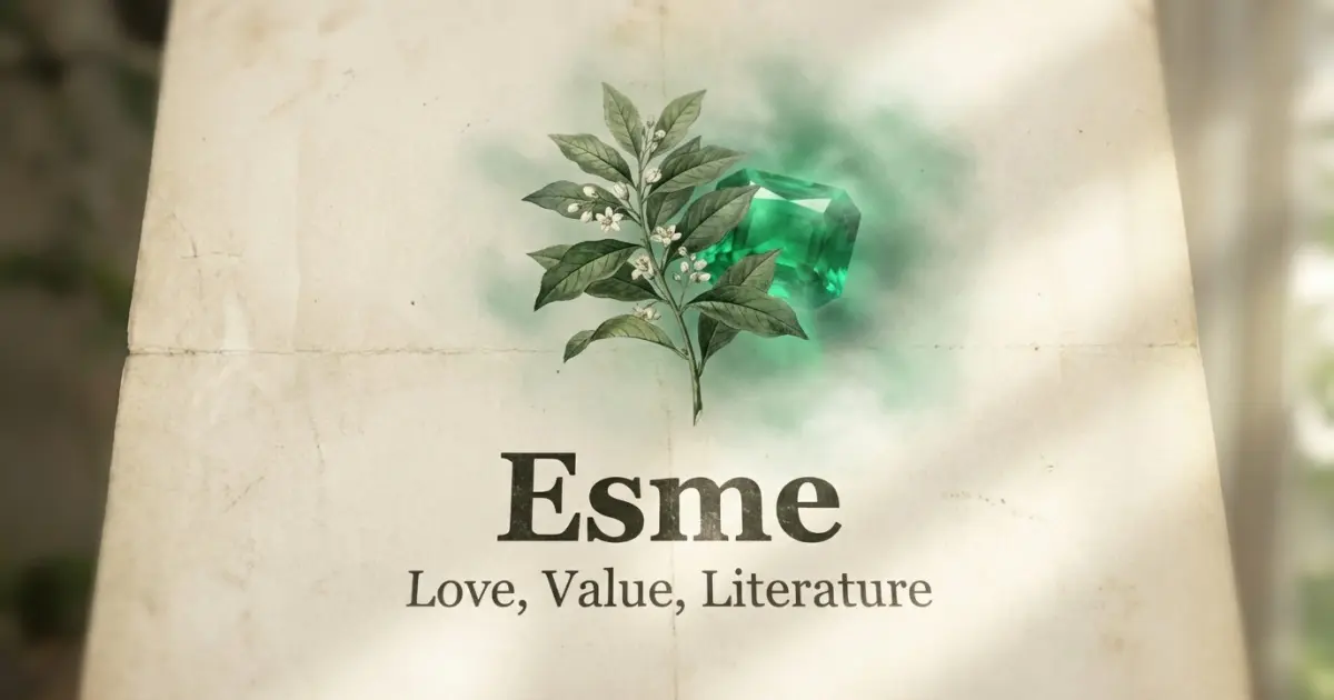 Esme meaning themes: love, value, literature