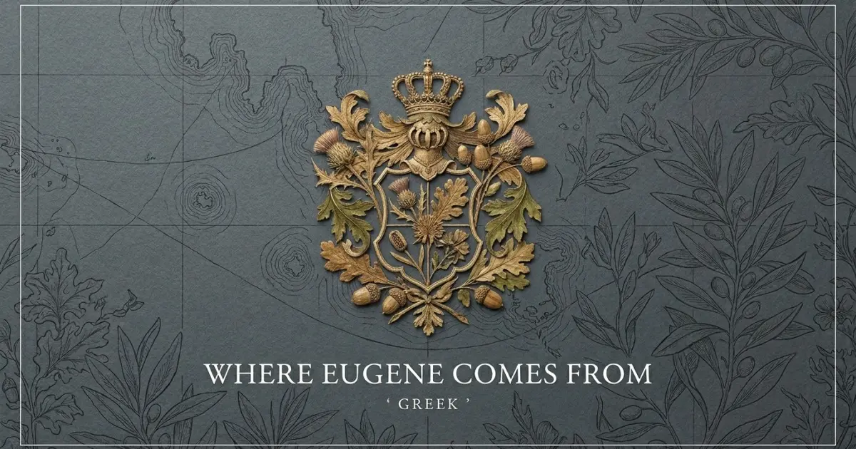 The name Eugene comes from: Greek
