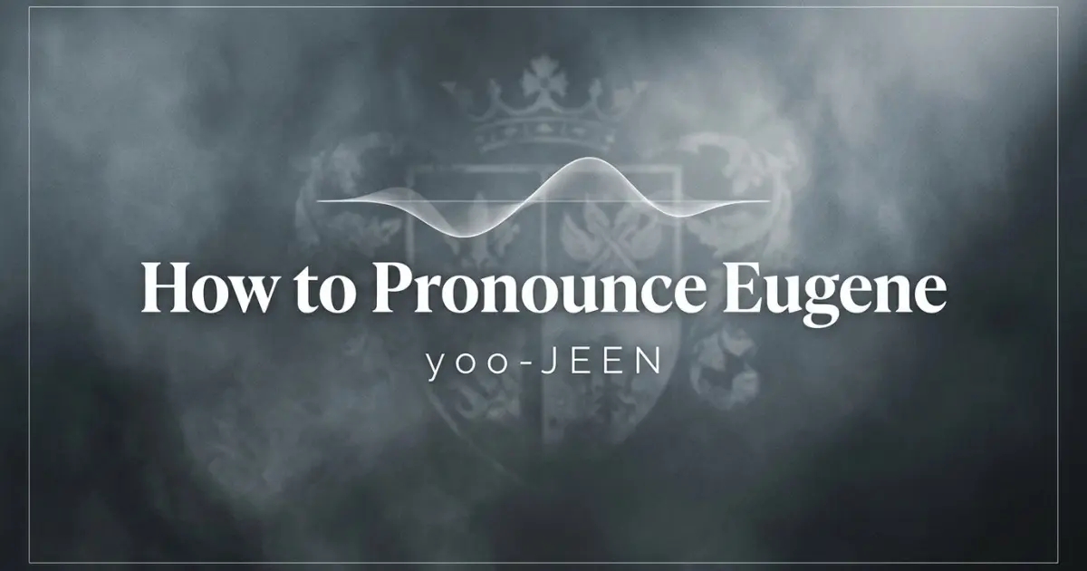 How to pronounce Eugene