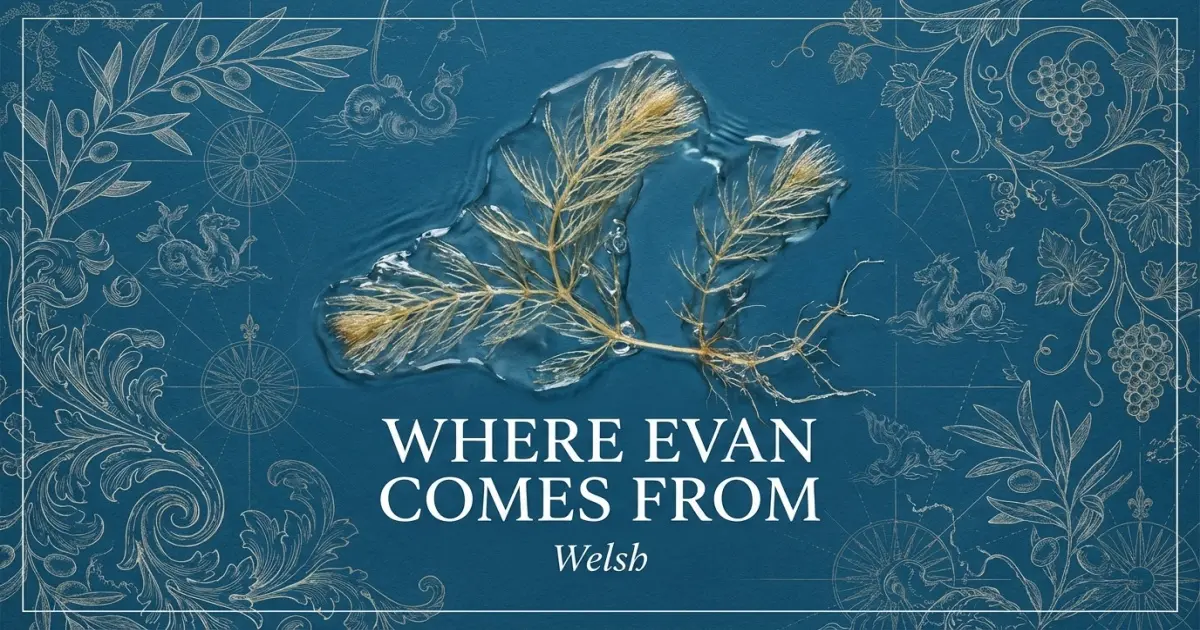 The name Evan comes from: Welsh