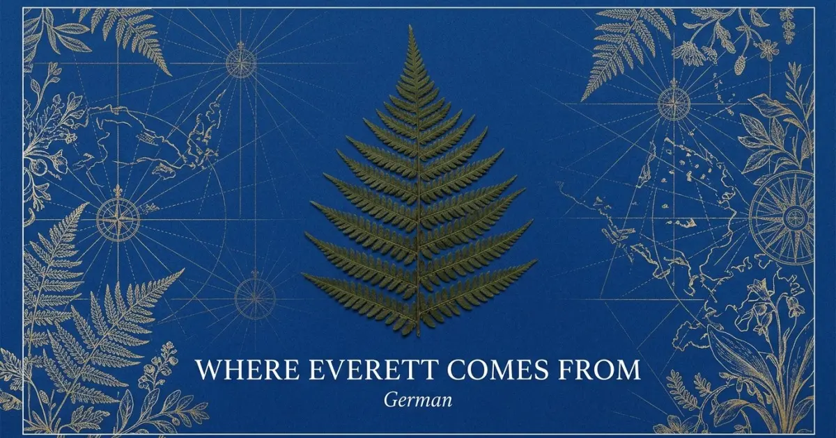 The name Everett comes from: German