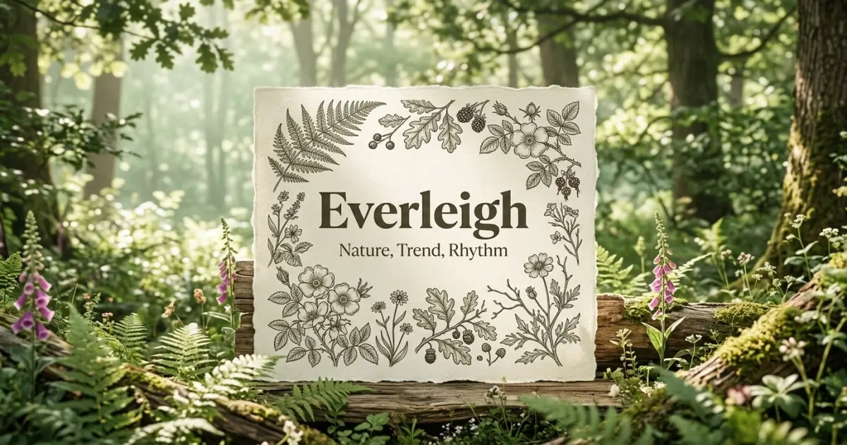 Everleigh meaning themes: nature, trend, rhythm