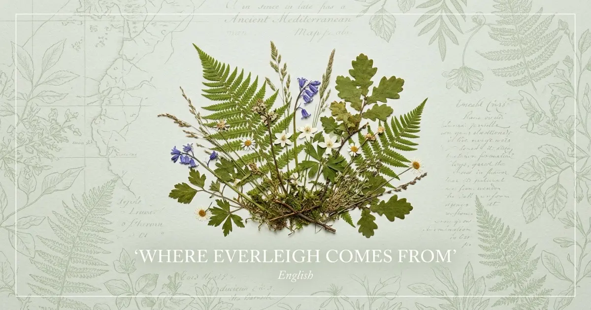 The name Everleigh comes from: English