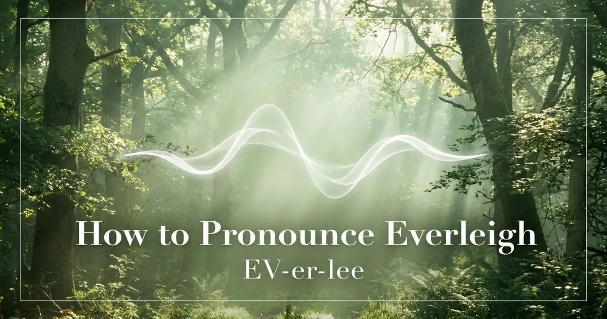 How to pronounce Everleigh
