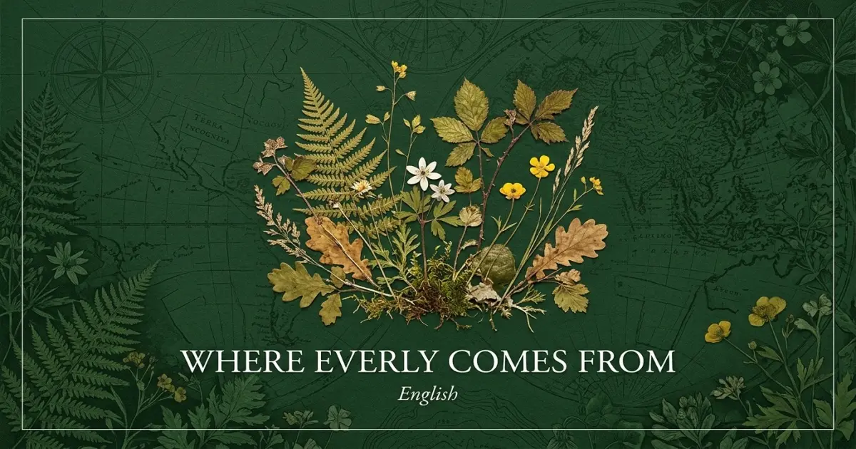 The name Everly comes from: English