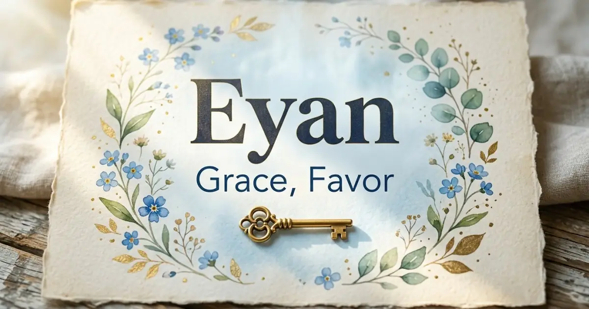 Eyan meaning themes: grace, favor