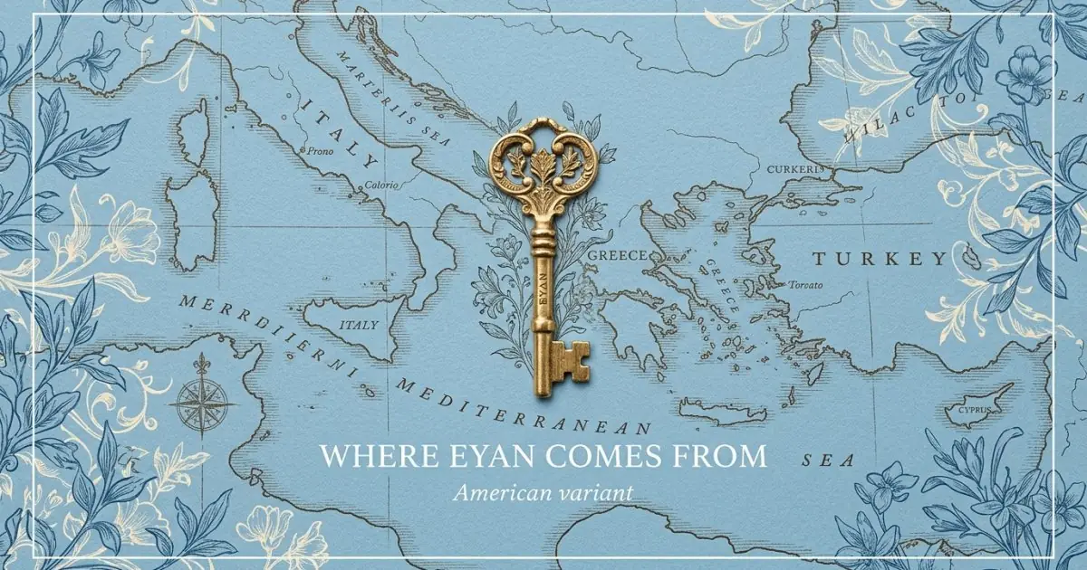The name Eyan comes from: American variant