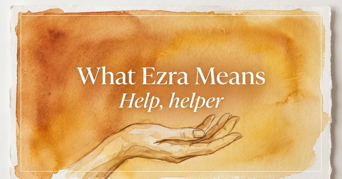 What Ezra Means