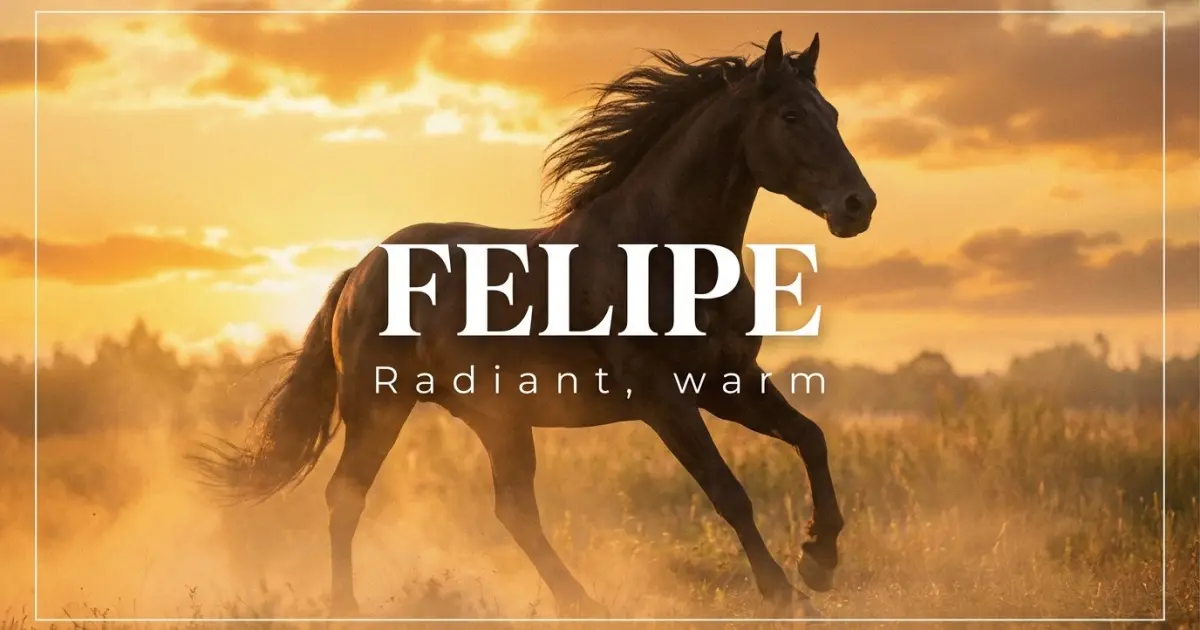 Felipe name vibe: Radiant, warm