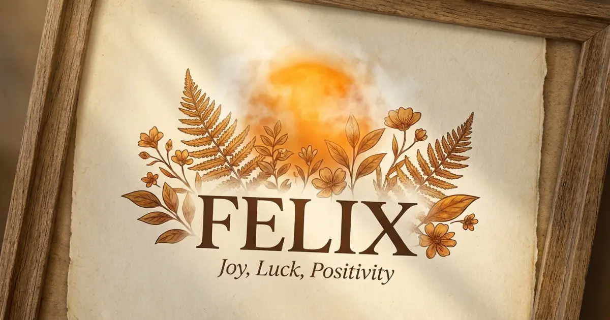 Felix meaning themes: joy, luck, positivity