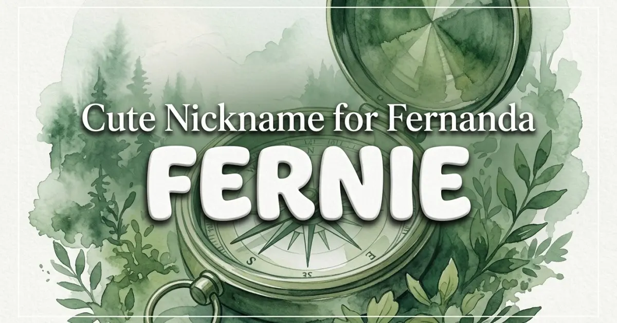 Cute nickname for Fernanda: Fernie