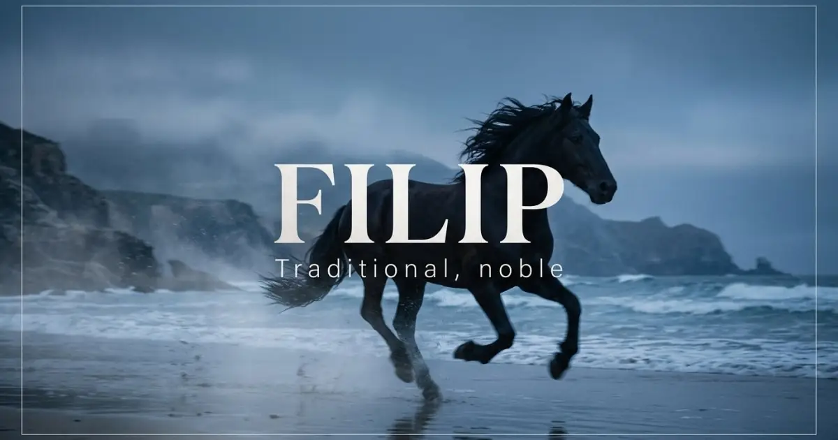 Filip name vibe: Traditional, noble