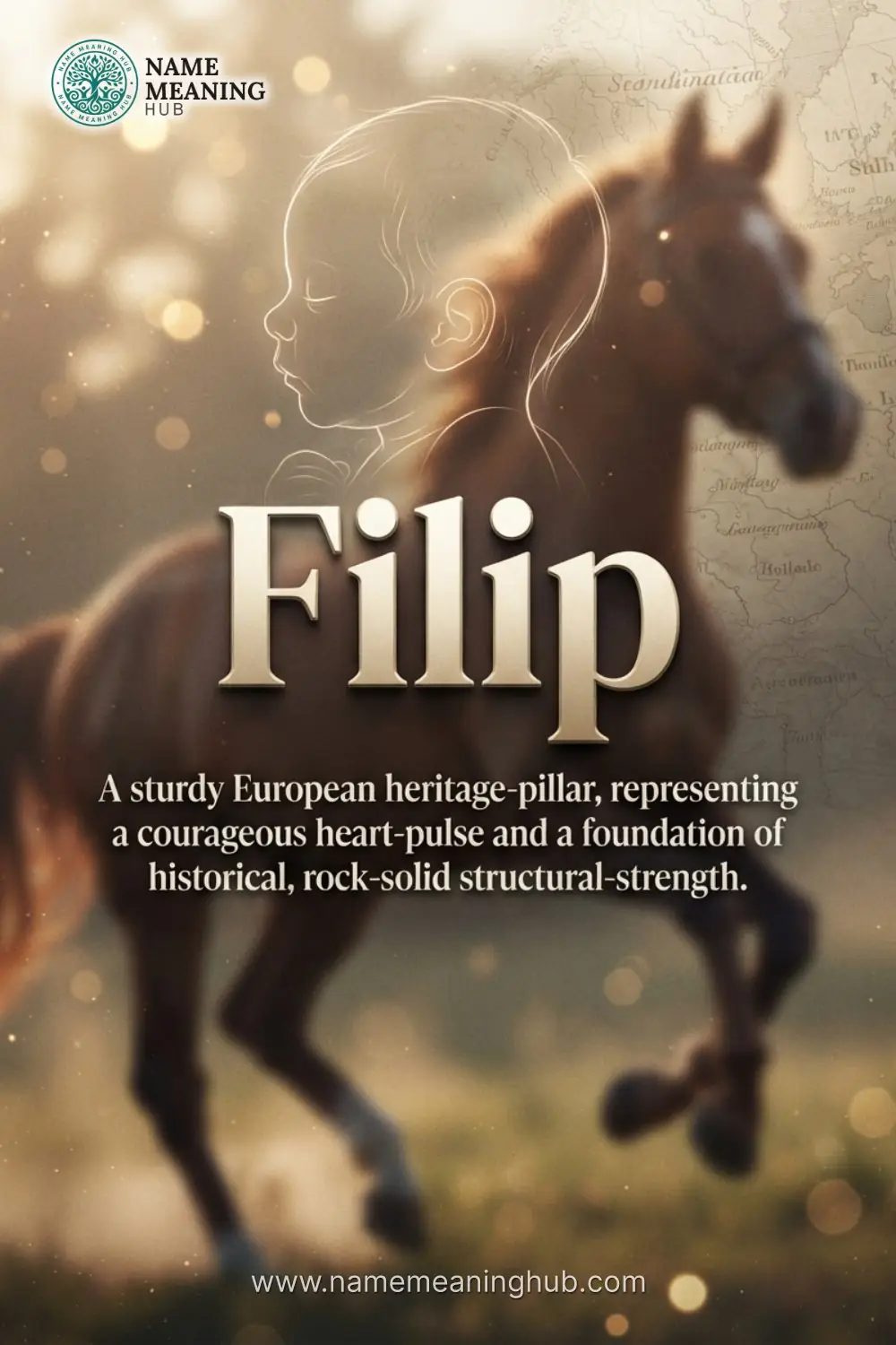 Meaning of the name Filip: A sturdy European heritage-pillar, representing a courageous heart-pulse and a foundation of historical, rock-solid structural-strength.