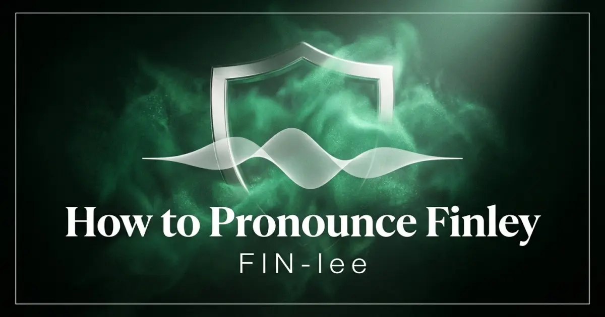 How to pronounce Finley