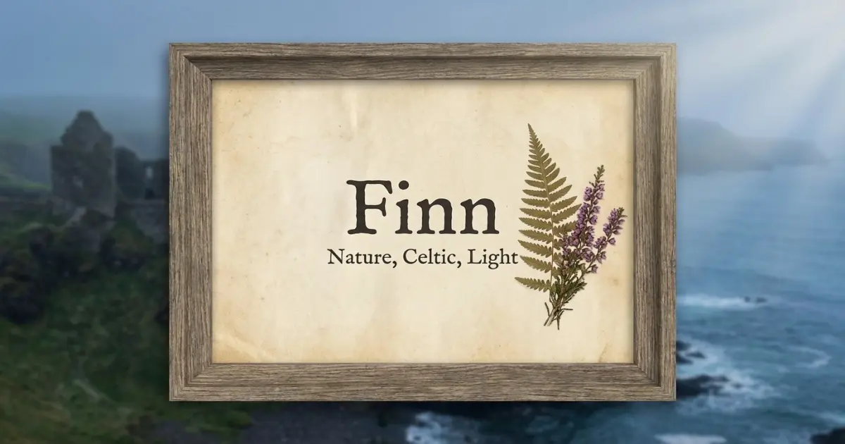 Finn meaning themes: nature, celtic, light