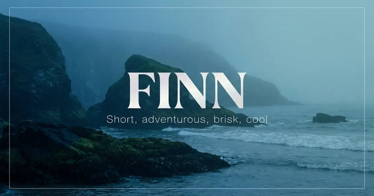 Finn name vibe: Short, adventurous, brisk, cool