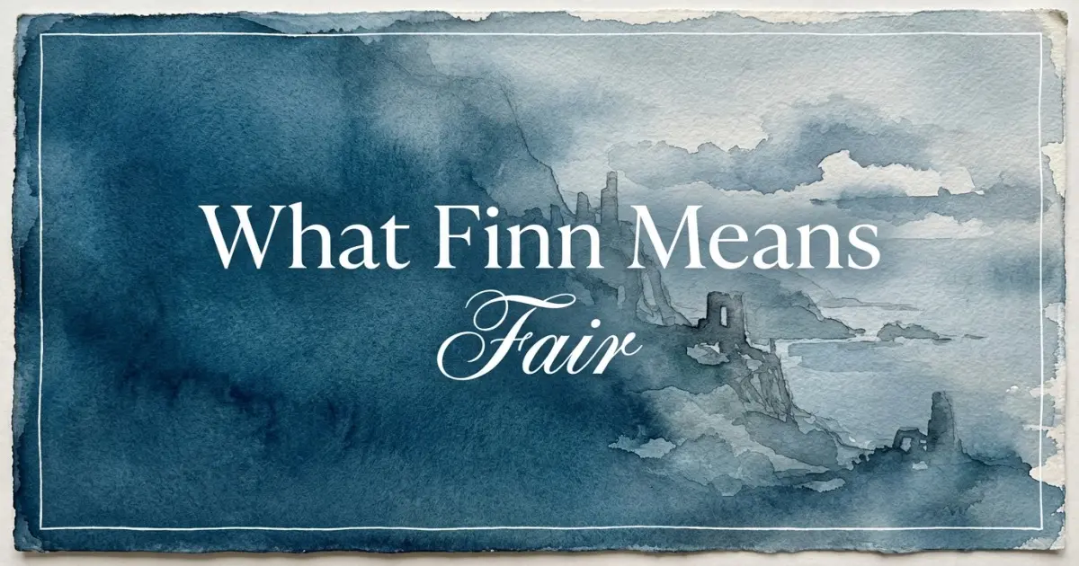 Finn name meaning Fair