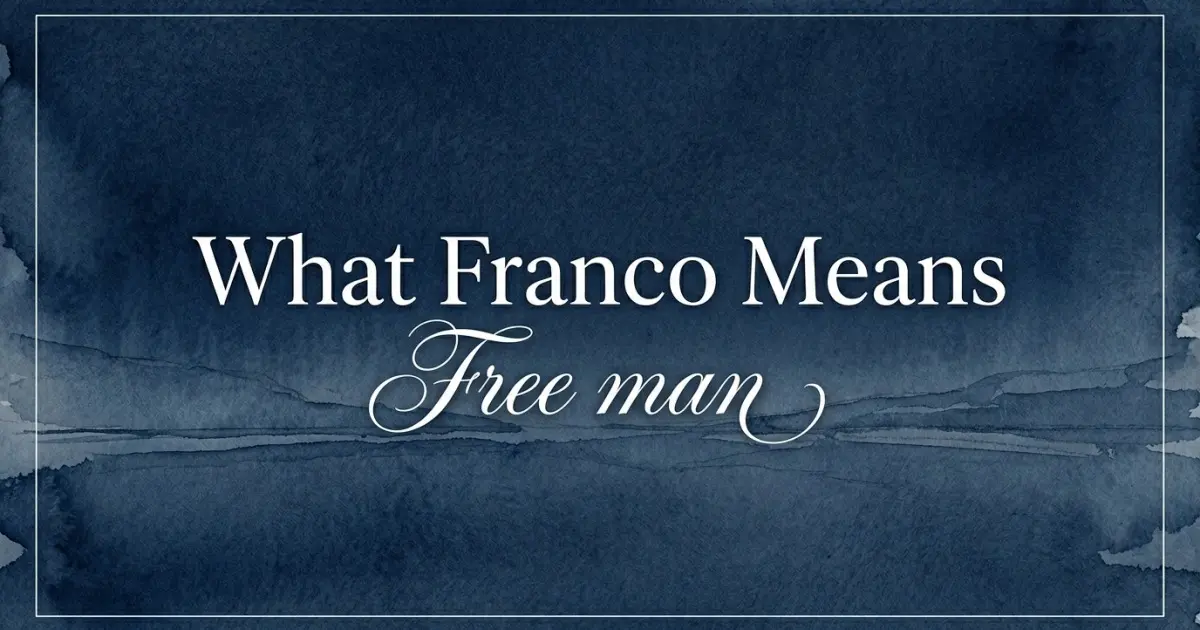 Franco name meaning Free man