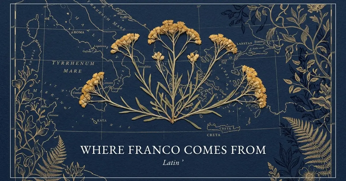 The name Franco comes from: Latin