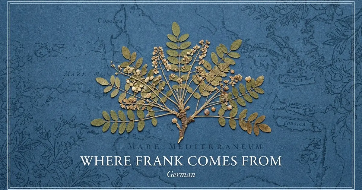 The name Frank comes from: German