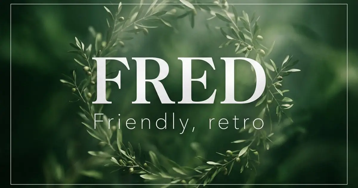 Fred name vibe: Friendly, retro