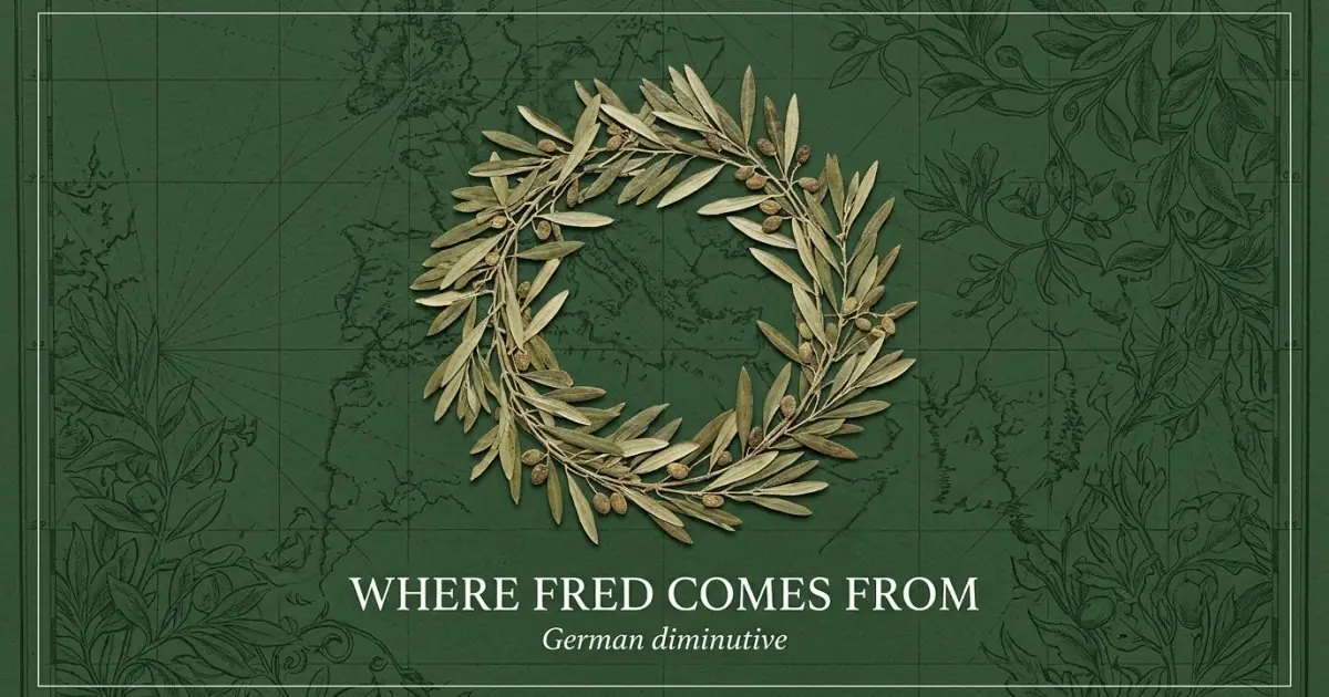 The name Fred comes from: German diminutive