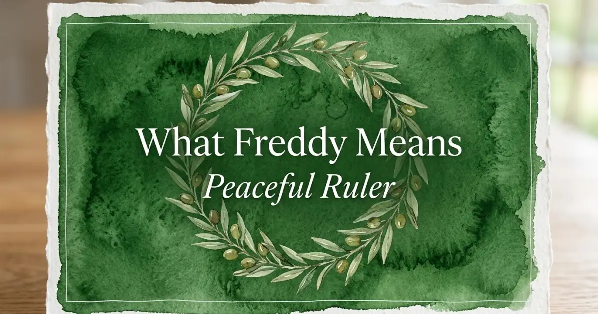Freddy name meaning Peaceful Ruler