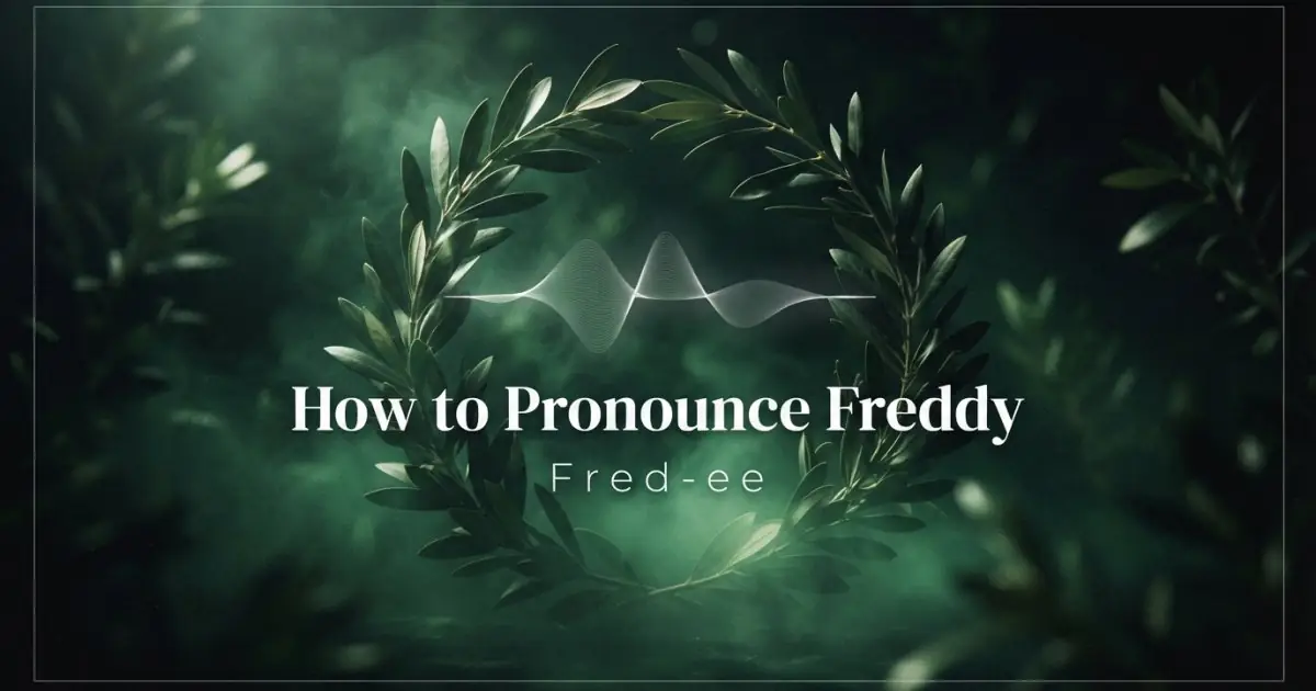 How to pronounce Freddy