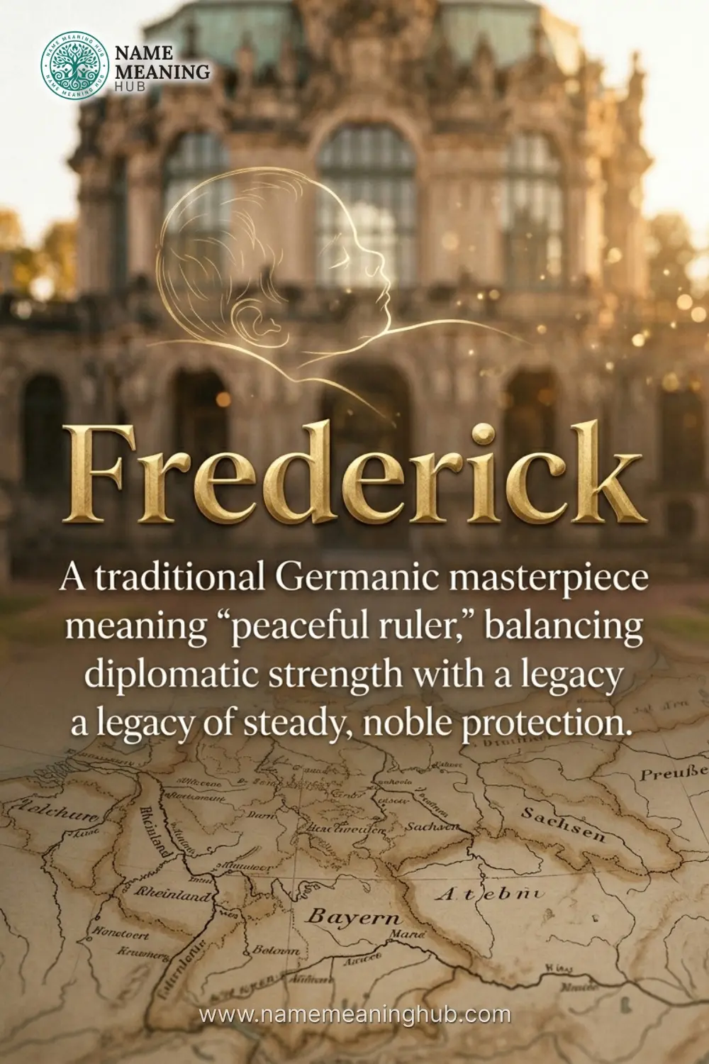 Meaning of the name Frederick: A traditional Germanic masterpiece meaning "peaceful ruler," balancing diplomatic strength with a legacy of steady, noble protection.
