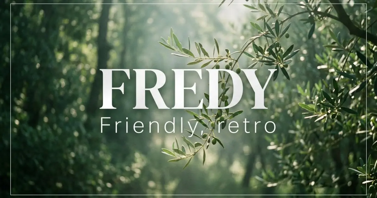 Fredy name vibe: Friendly, retro