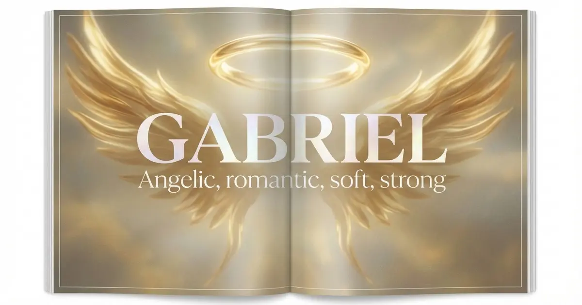Gabriel name vibe: Angelic, romantic, soft, strong