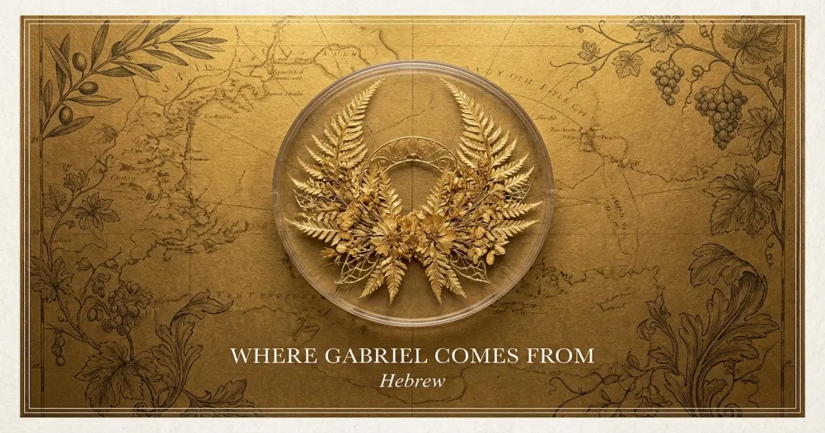 The name Gabriel comes from: Hebrew
