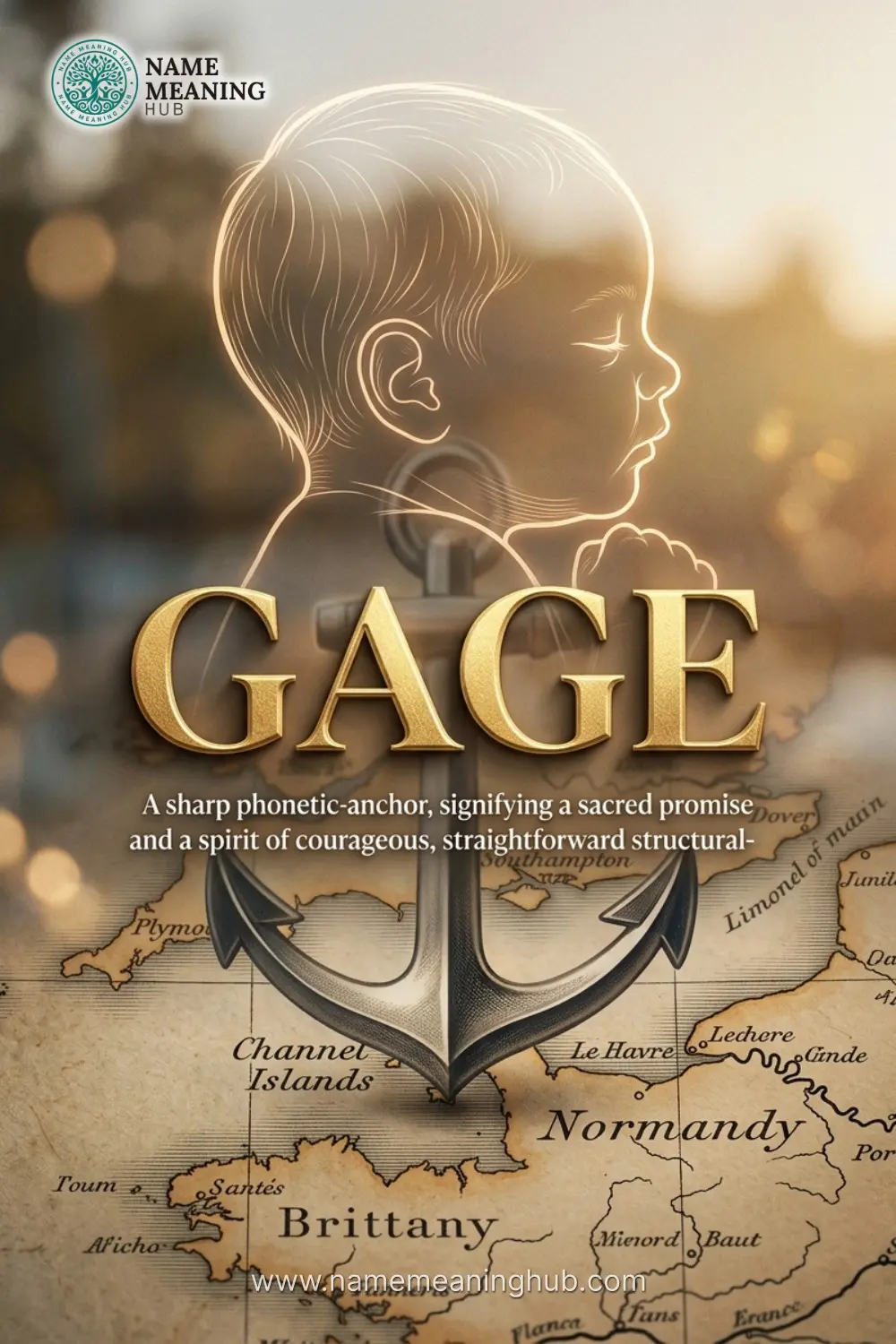 Meaning of the name Gage: A sharp phonetic-anchor, signifying a sacred promise and a spirit of courageous, straightforward structural-strength.