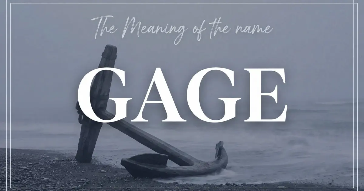 Gage name meaning
