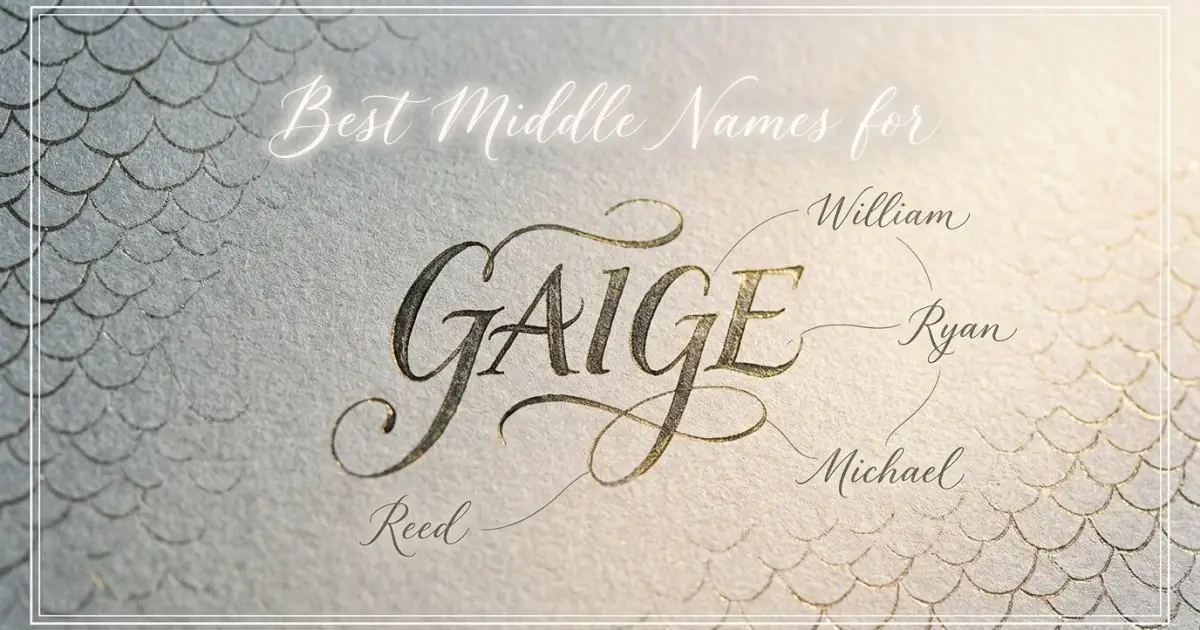 Best middle names for Gaige