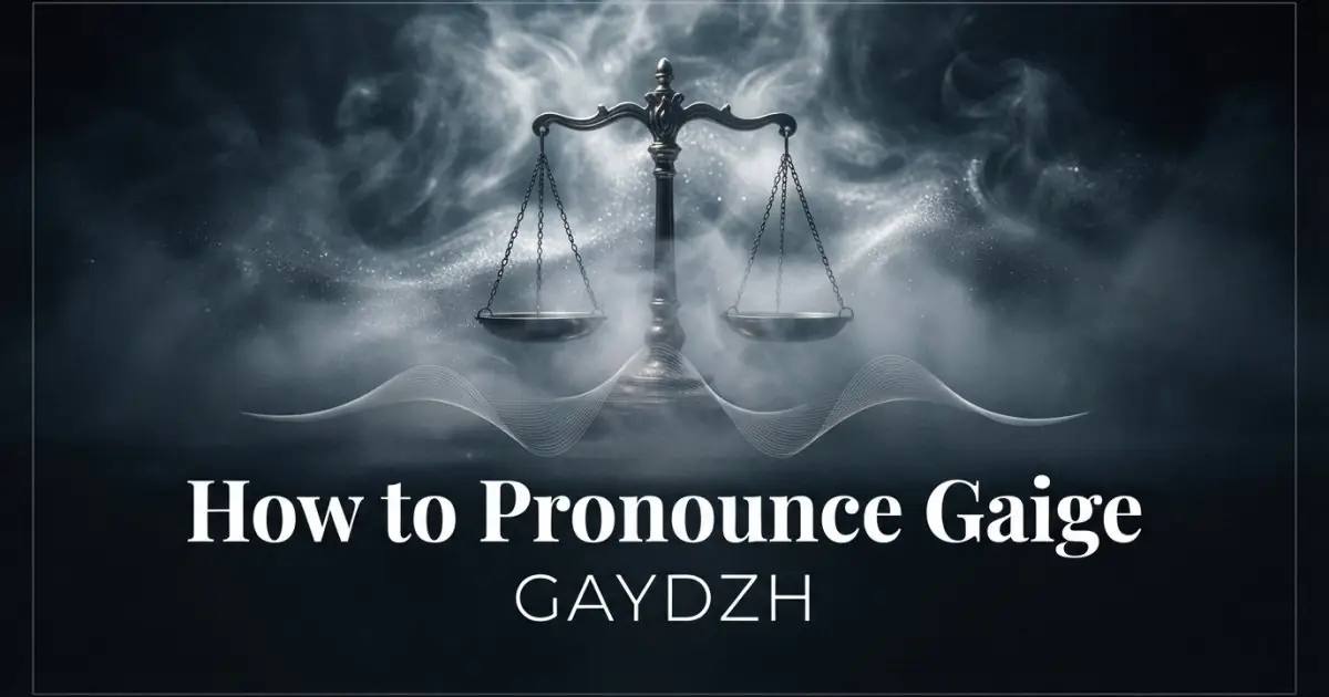 How to pronounce Gaige