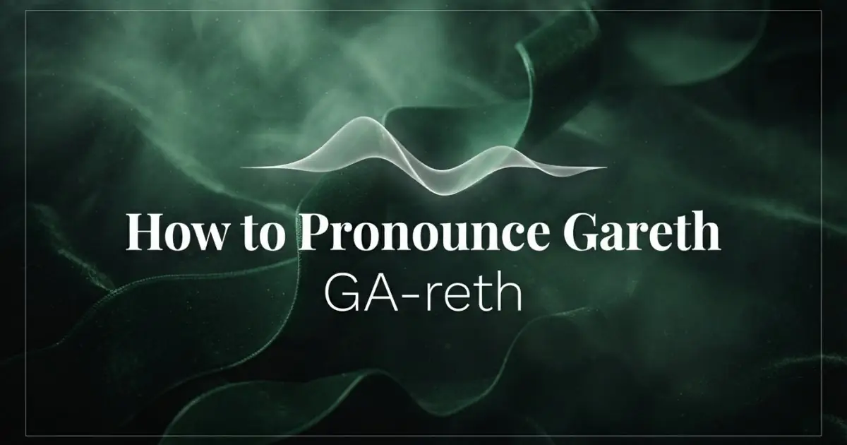How to pronounce Gareth