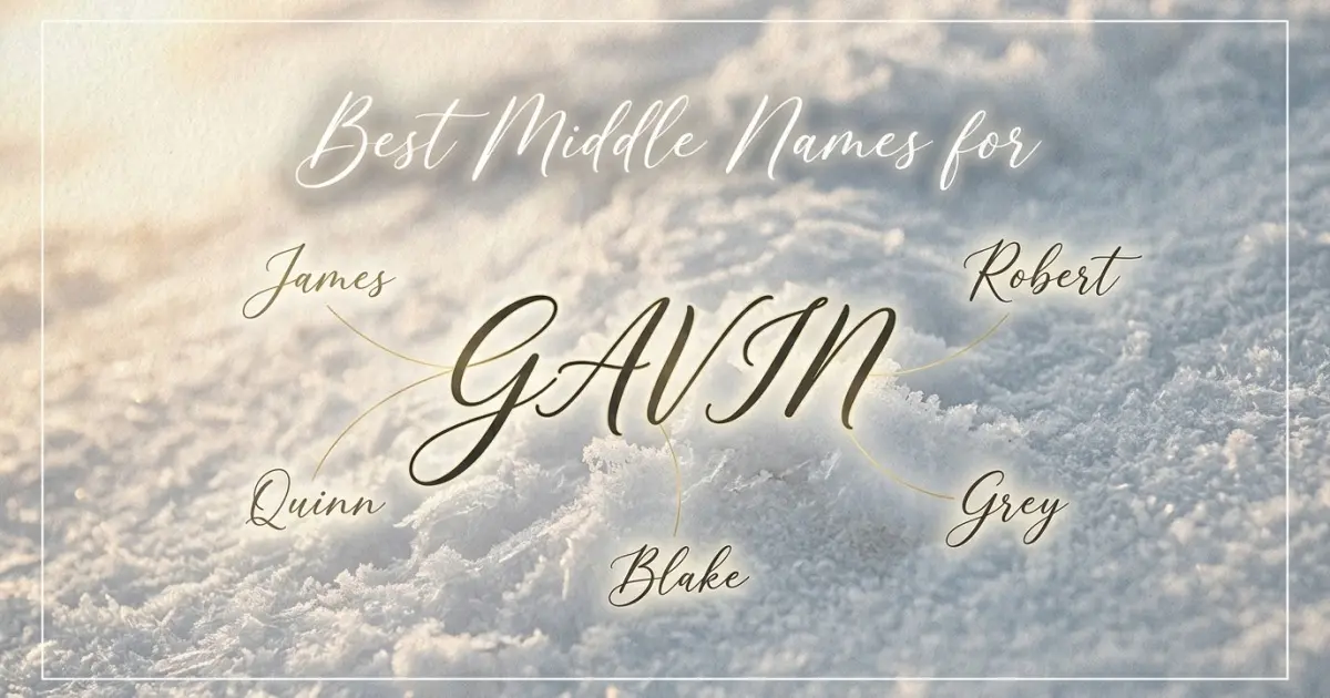 Best middle names for Gavin