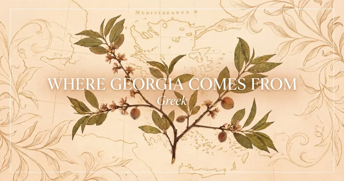 The name Georgia comes from: Greek