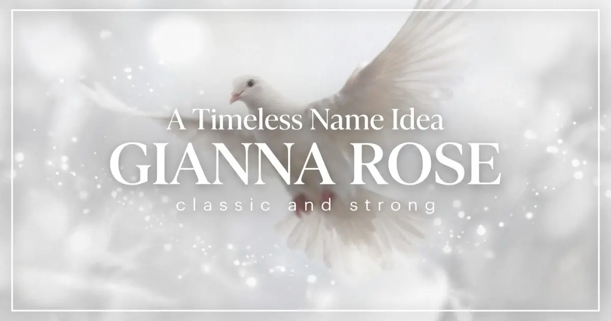 Middle name idea: Gianna Rose - classic and strong