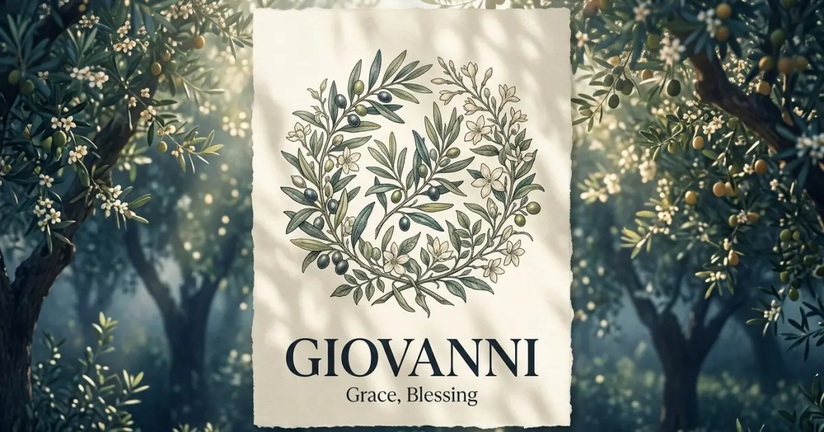Giovanni meaning themes: grace, blessing