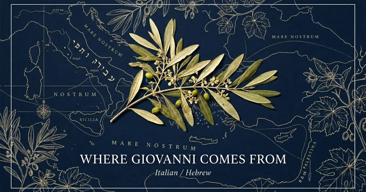 The name Giovanni comes from: Italian / Hebrew