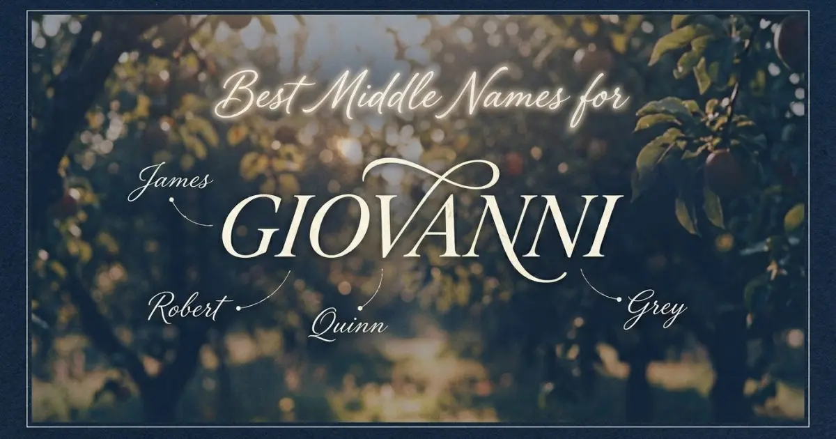 Best middle names for Giovanni
