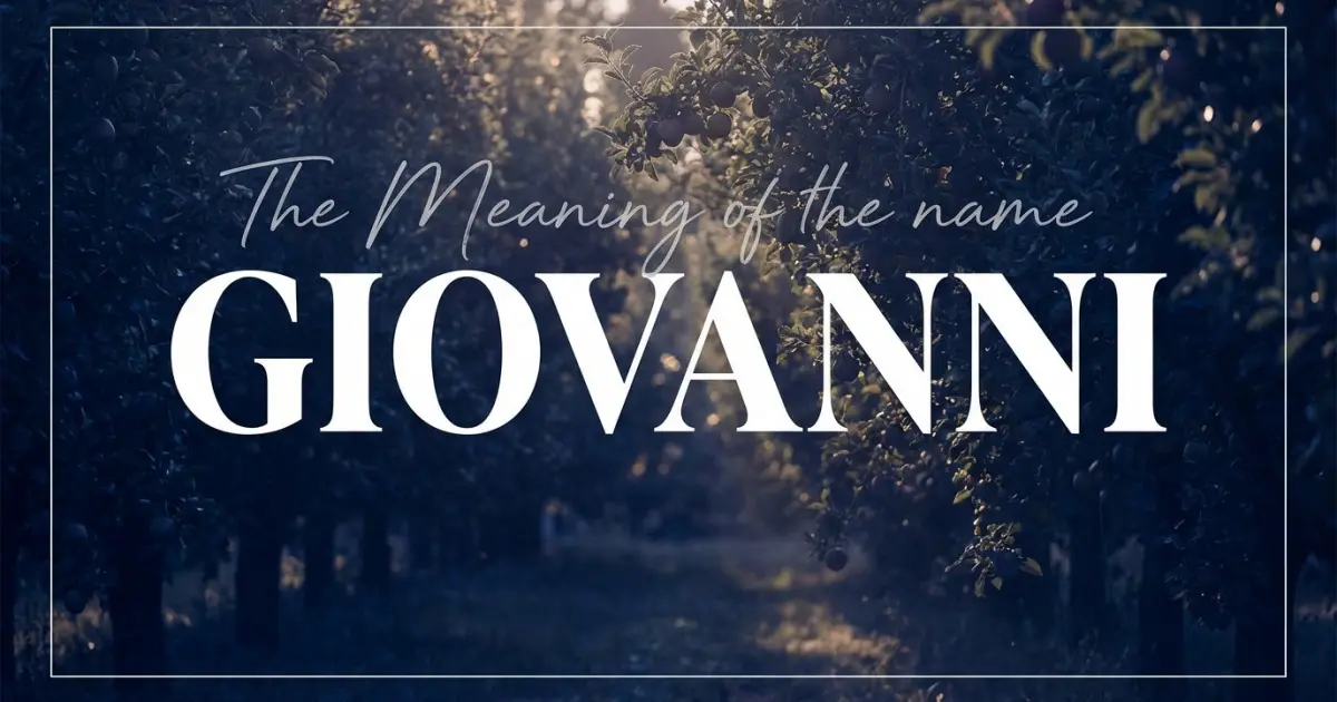 Giovanni name meaning