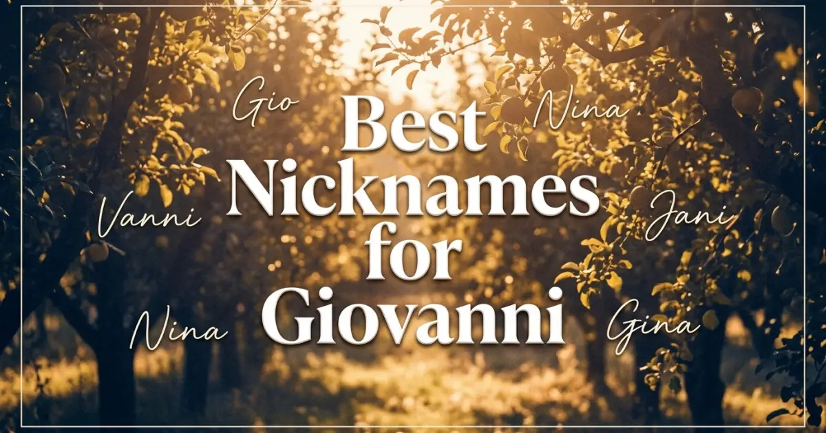 Nicknames for Giovanni