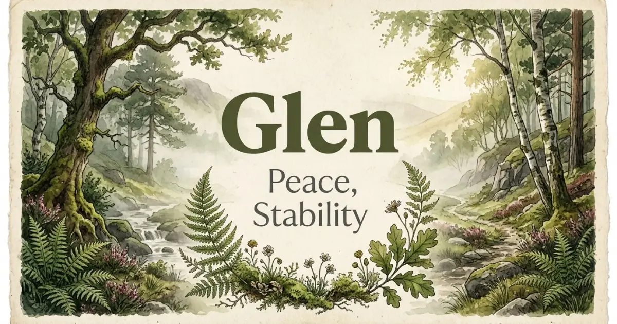 Glen meaning themes: peace, stability